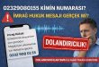02329080155 Kimin Numarası? İmrağ Hukuk Mesajı Gerçek Mi?